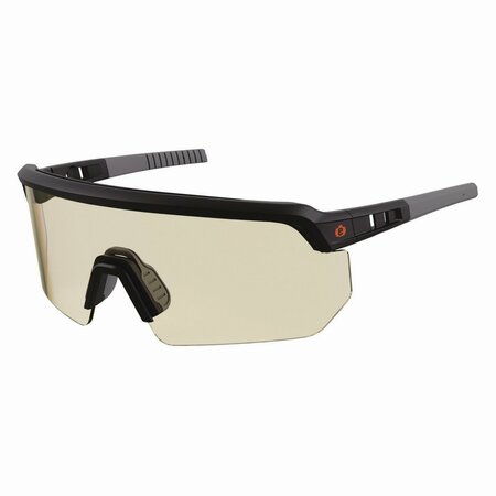 ERGODYNE Skullerz AEGIR Anti-Scratch/Enhanced Anti-Fog Safety Glasses, Black Frame, In/Outdoor Polycarb Lens 55004